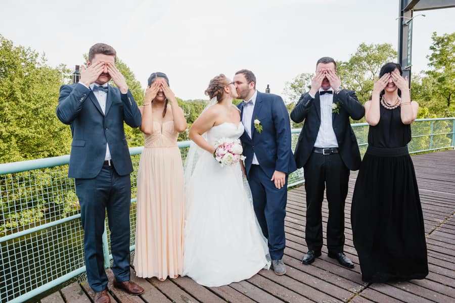 Fotoreportage Gruppenfoto Hochzeit