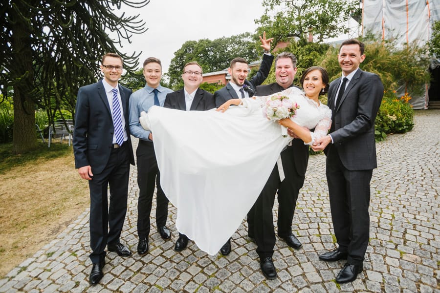 Braut Gruppenfoto