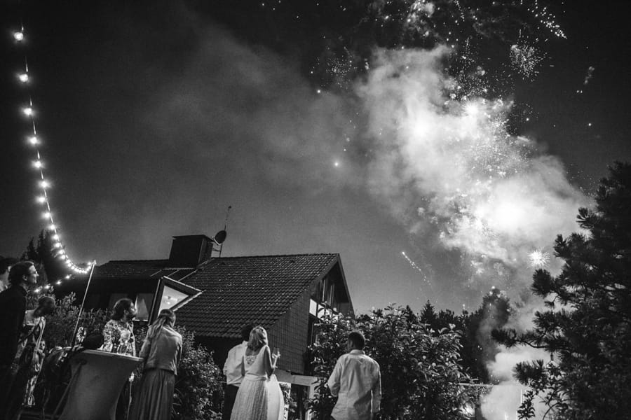 Feuerwerk Hochzeit